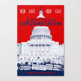 American Circumcision Official Movie Poster Canvas Print