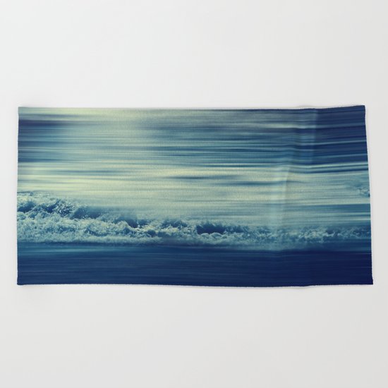 seaStream - abstract seascape Beach Towel