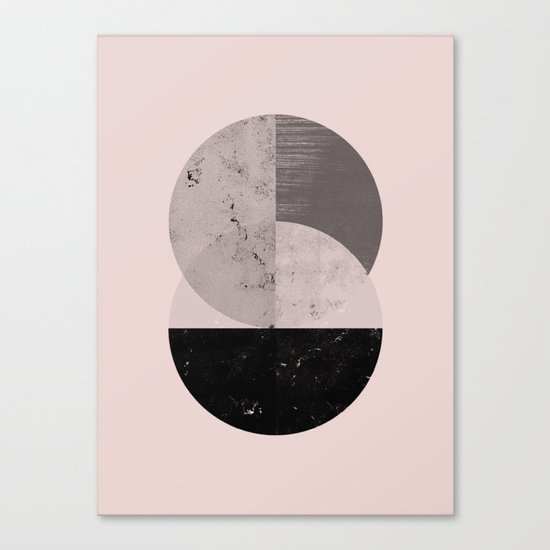 Two cycle geometric modern art Canvas Print
