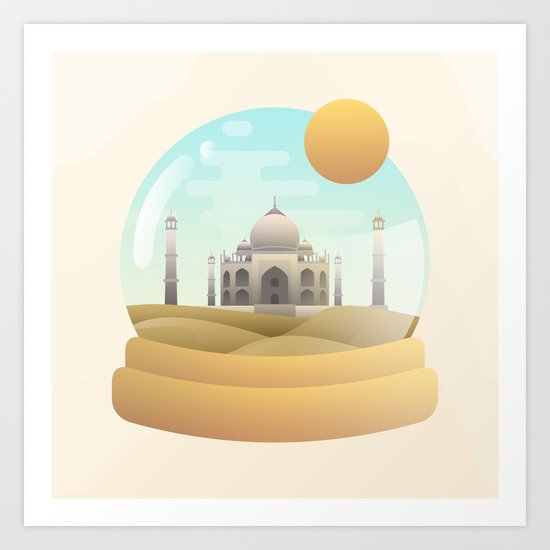 Sand Globe Art Print
