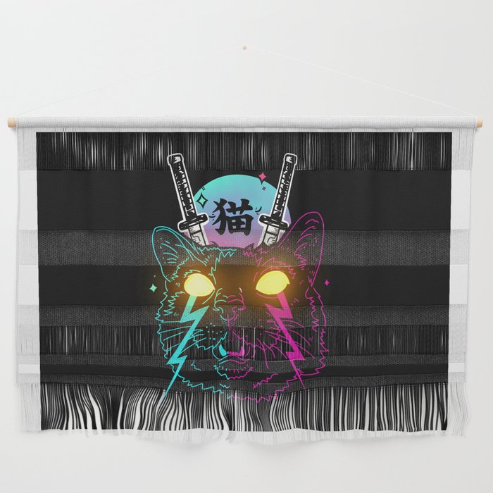Cyber Cat Wall Hanging