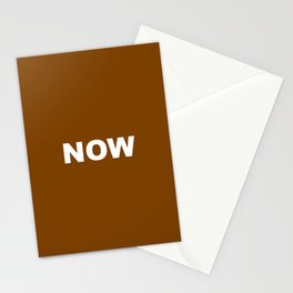 NOW CINNAMON SOLID COLOR Stationery Card