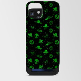 Aliens and UFOs Pattern iPhone Card Case
