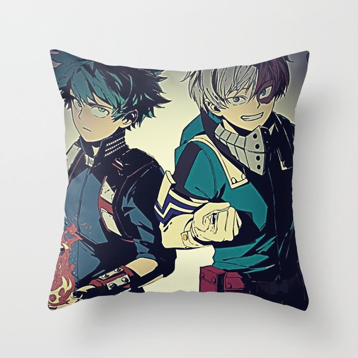 My Hero Academia Izuku Midoriya Deku Throw Pillow by Luisa Goff