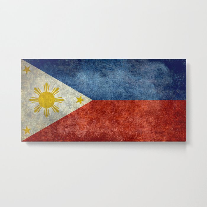 Philippines Grungy flag Metal Print