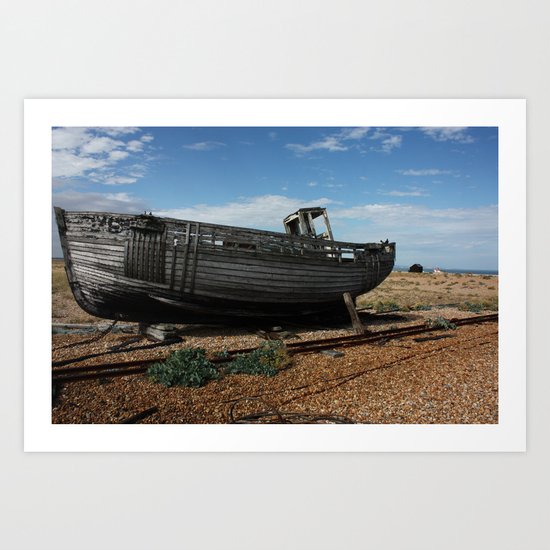 Boat off Course Art Print