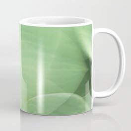 Abstract color block in green art print - movement with hosta leaves - nature photography Mug