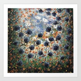 Alliums to the Sky Art Print
