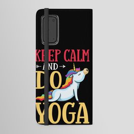 Yoga Unicorn Beginner Workout Quotes Meditation Android Wallet Case