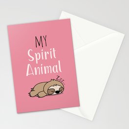 MY SPIRIT ANIMAL - Sleepy Sloth Stationery Cards