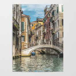 A Beautiful Venetian Canal Poster