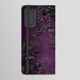 Embossed Black Velvet 04 Android Wallet Case
