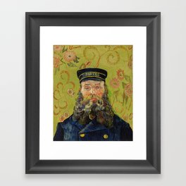 The Postman (Joseph Roulin) by Vincent Van Gogh Framed Art Print