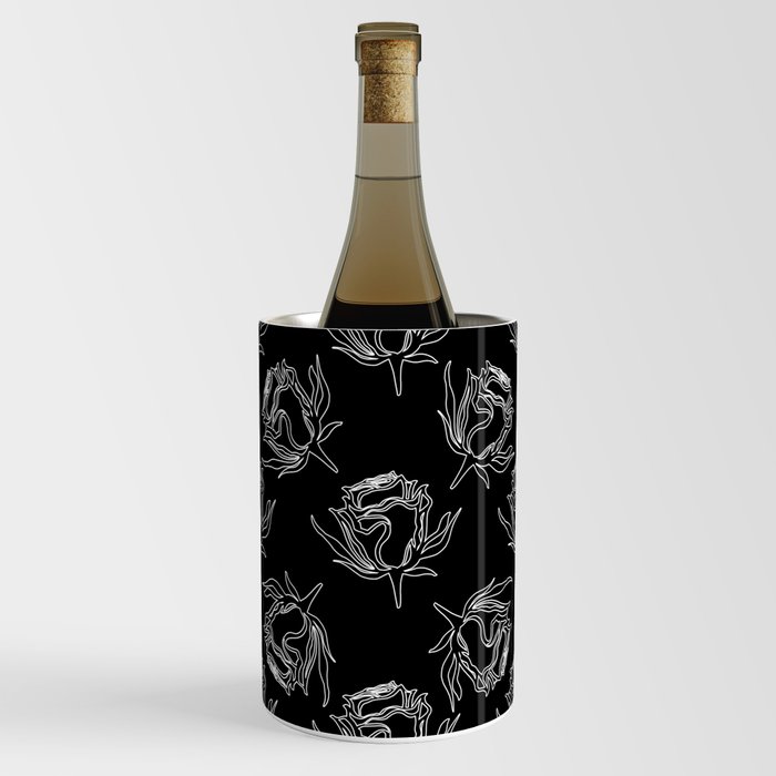 Vintage pattern of roses. Seamless pattern.  Wine Chiller
