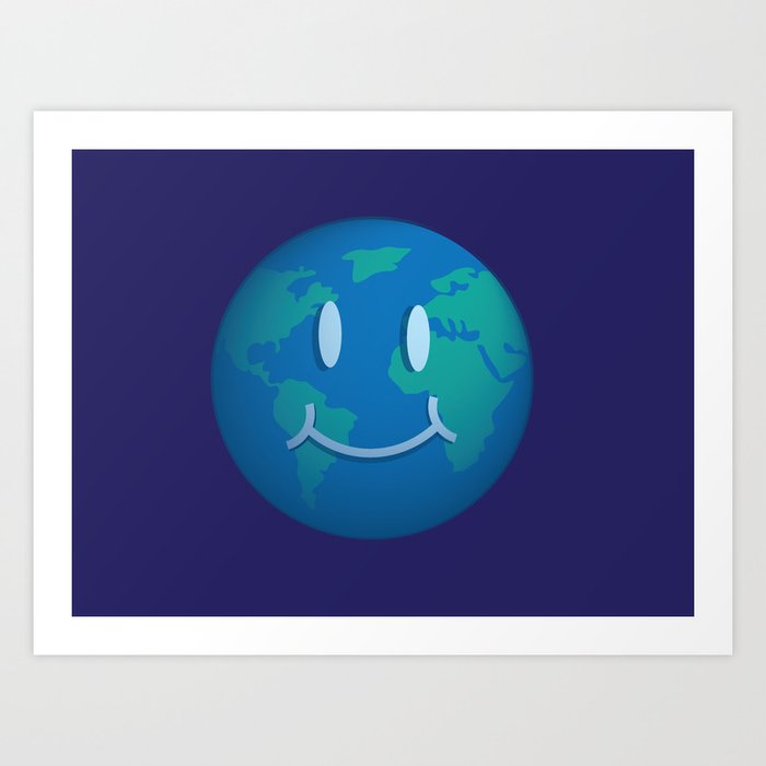 Smiling Earth Art Print