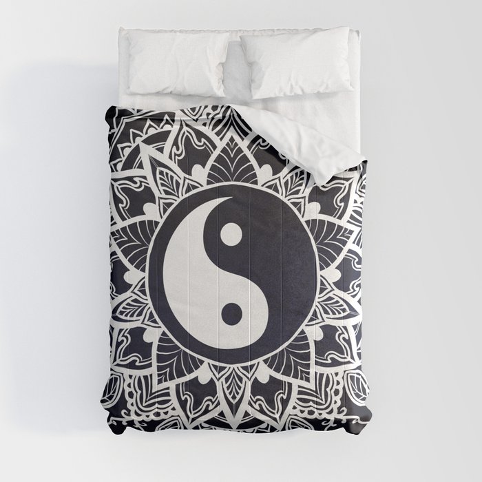Yin & Yang Decorative Mandala Comforter