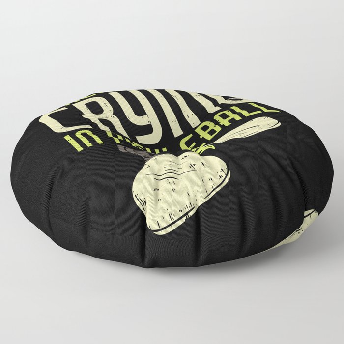 Pickleball Design: No Crying In Pickleball I Dont Get Smashed Floor Pillow