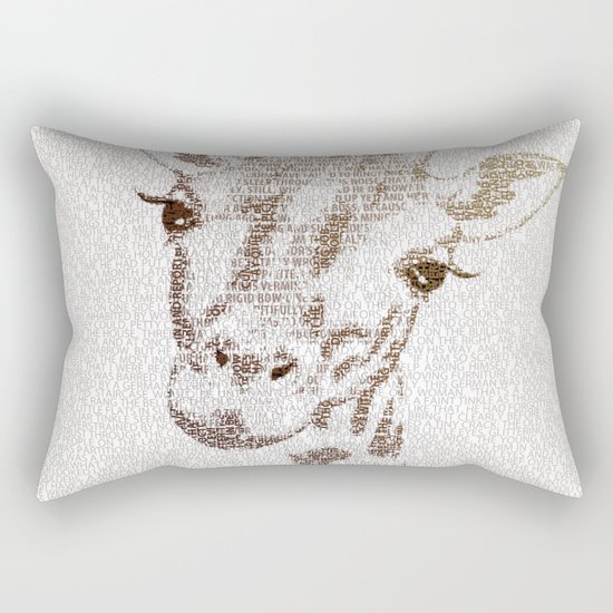 The Intellectual Giraffe Rectangular Pillow