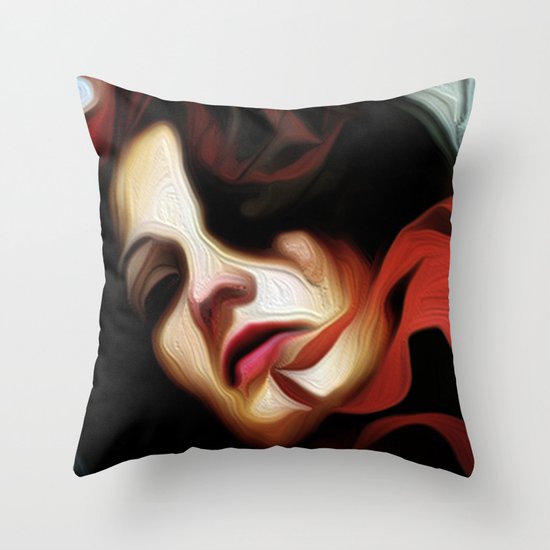 out of the light Throw Pillow