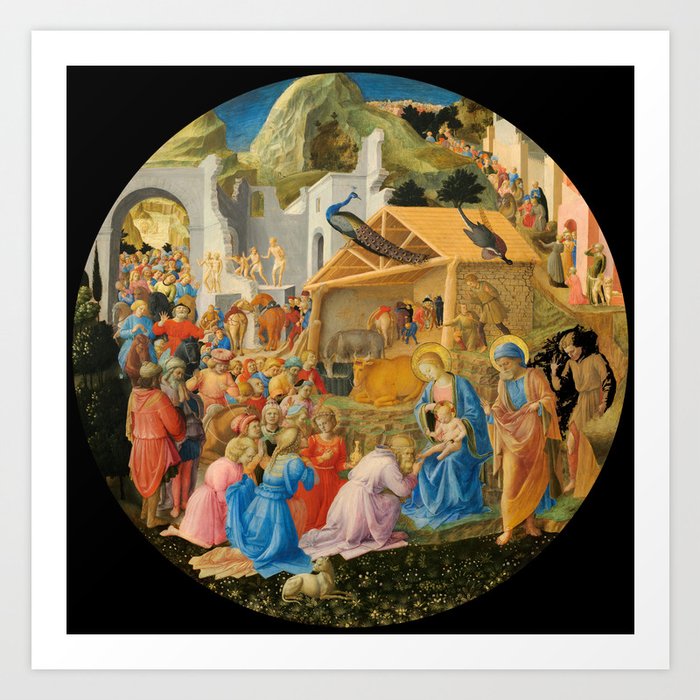 The Adoration of the Magi, 1440-1460 by Fra Angelico Art Print