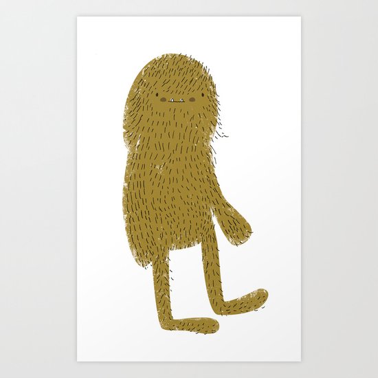 Sasquatch man Art Print