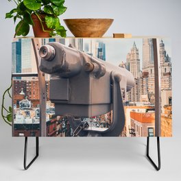 Views of New York City | Skyline Views in the Fog | NYC Credenza
