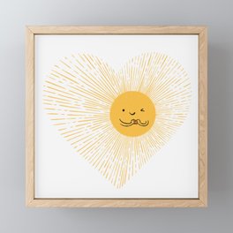 You are the Sunshine of my heart Framed Mini Art Print