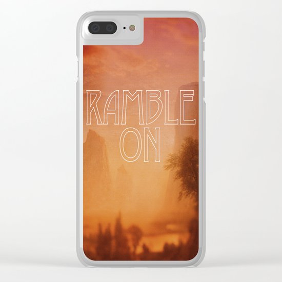 Ramble On Clear iPhone Case