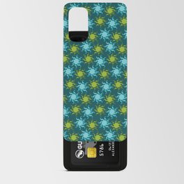 Fireworks stars blue-green Android Card Case