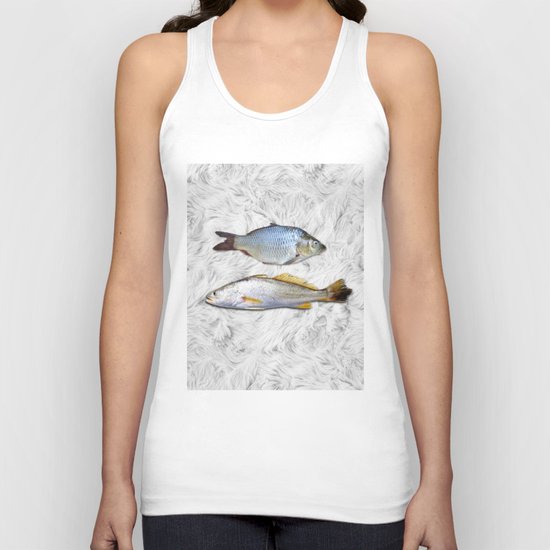 Fish on Fur Unisex Tank Top