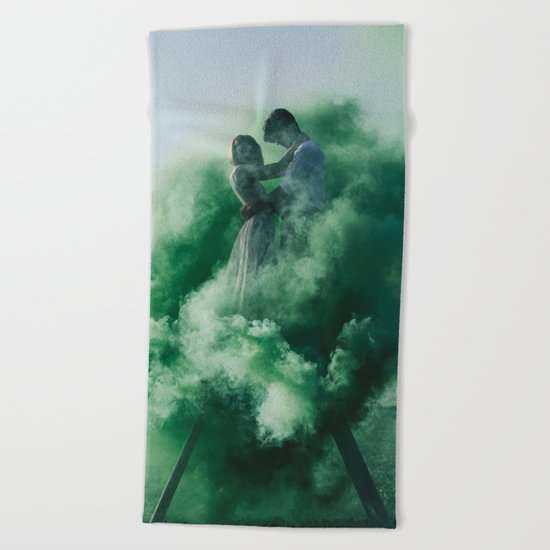 Unclear love Beach Towel