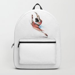 Expressive Ballet Dance Drawing Backpack