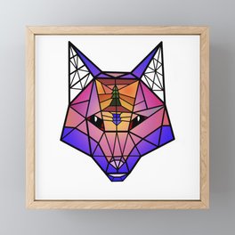 Multicolor Fox Framed Mini Art Print