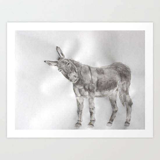 El Burro Art Print