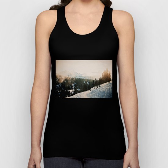 Winter Mountain Hike Unisex Tank Top