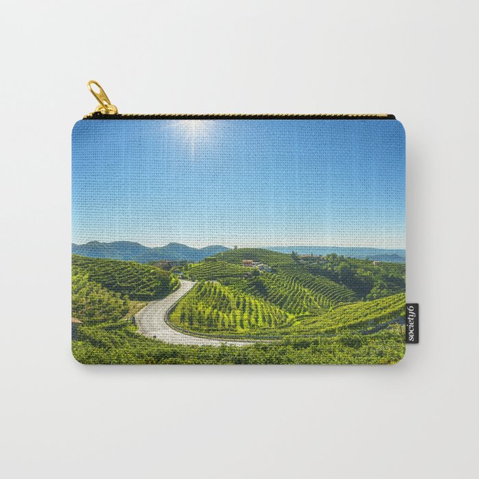 Vineyards and road. Prosecco Hills, Italy Carry-All Pouch
