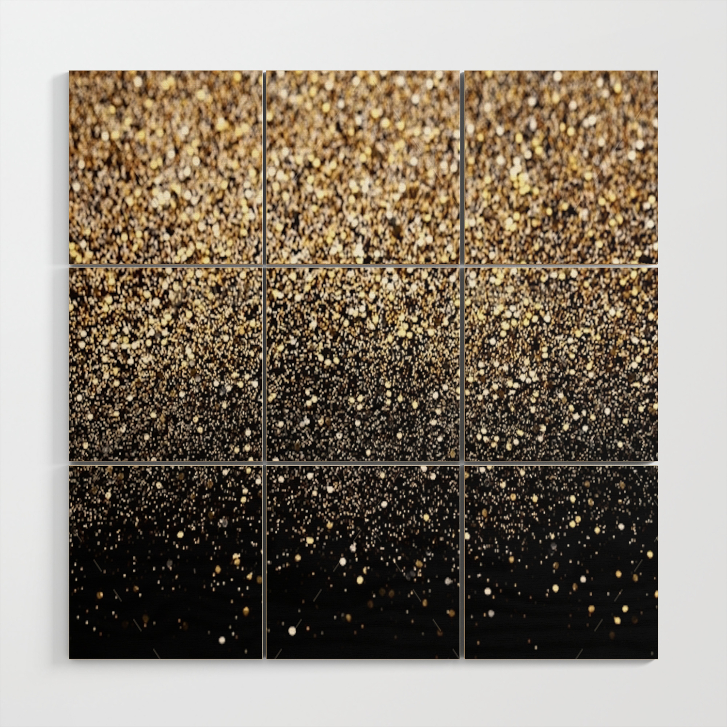 Black Royalty Glitter Wood Wall Art By Ldor Society6