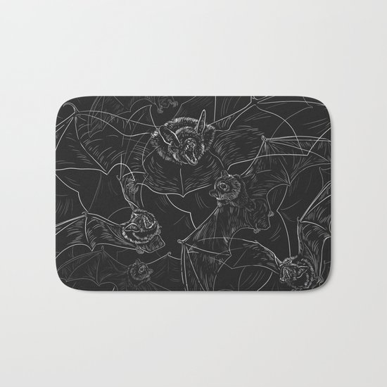 Bat Attack Bath Mat