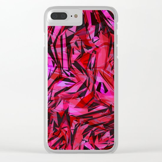 red flow Clear iPhone Case
