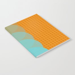 Grid retro color shapes 4 Notebook