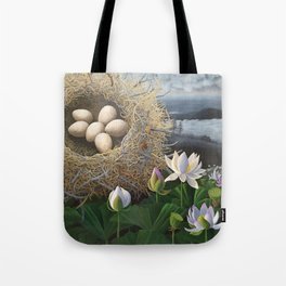 Lotus Nest Tote Bag