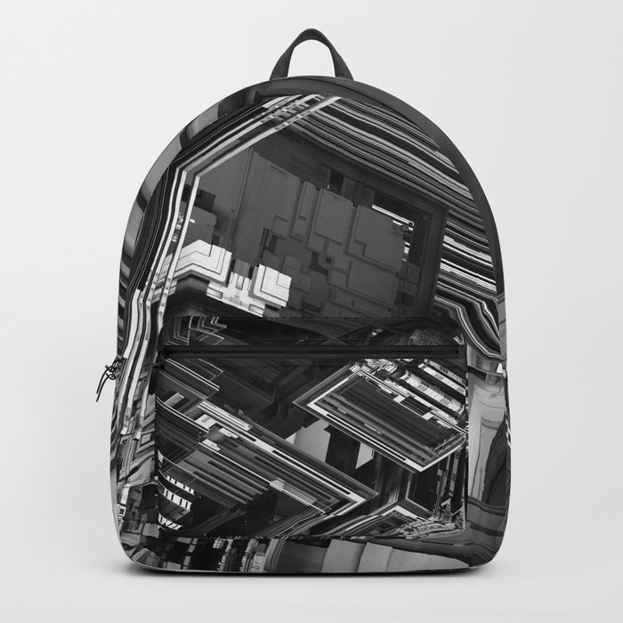 surreal futuristic abstract digital 3d fractal design art Backpack
