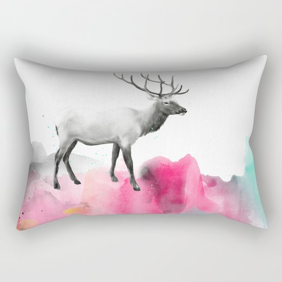 Wild No. 2 // Elk Rectangular Pillow