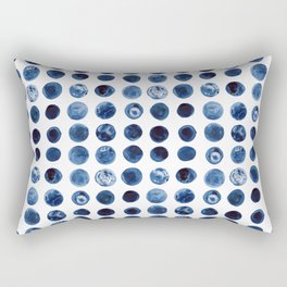 Blueberries | Watercolour Pattern Rectangular Pillow