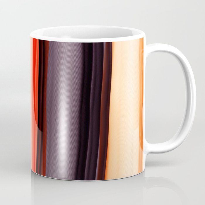 Southwestern Vertical Stripes alcohol inks art Coffee Mug