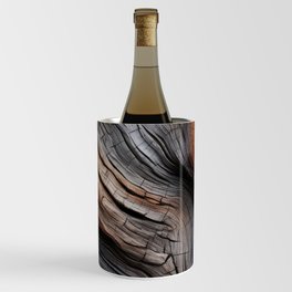 Wildfire Wood Natural Abstract Wine Chiller