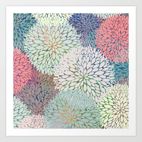 Abstract Floral Petals 3 Art Print