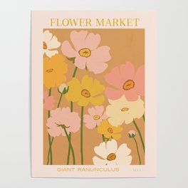 Flower Market - Ranunculus #1 Poster
