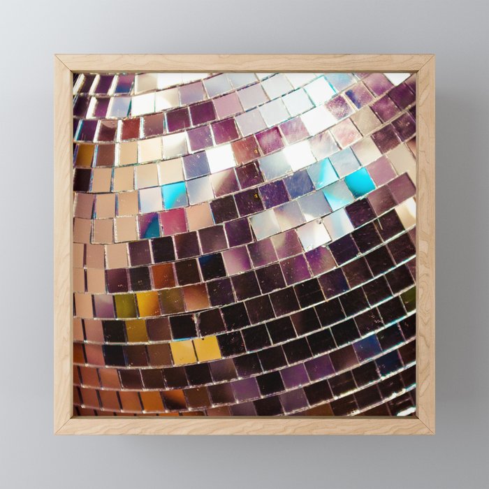 Disco Ball Framed Mini Art Print