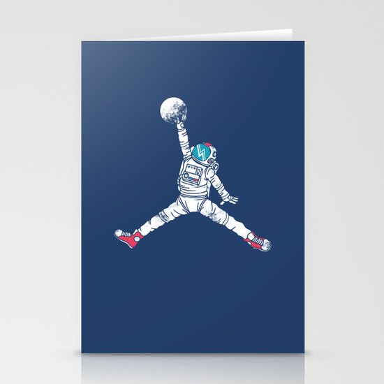 Space dunk Stationery Cards